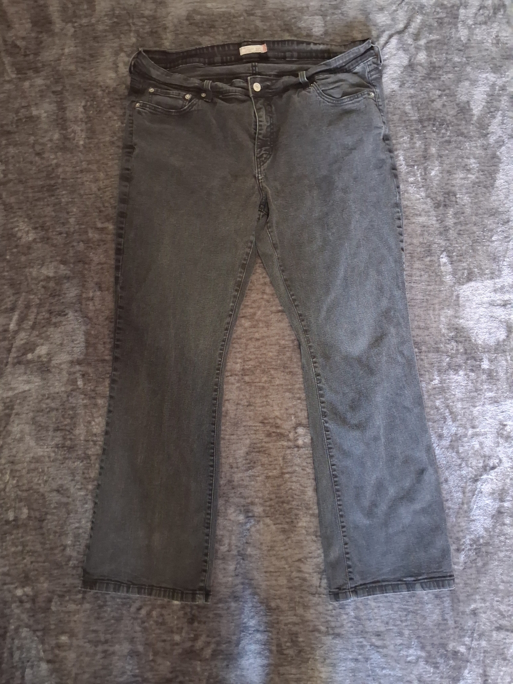 Levi's 512 Bootcut Black Denim Jeans  5-Pocket Women 24W